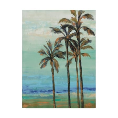 Silvia Vassileva 'Copper Palms I' Canvas Art,14x19